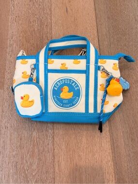 New Aeropostale Viral Rubber Duck Mini Tote Bag